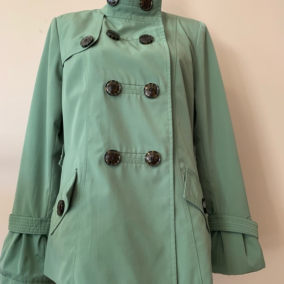 ESPRIT ladies jade green double breasted lightweight jacket Size Medium VVGUC - Picture 1 of 12